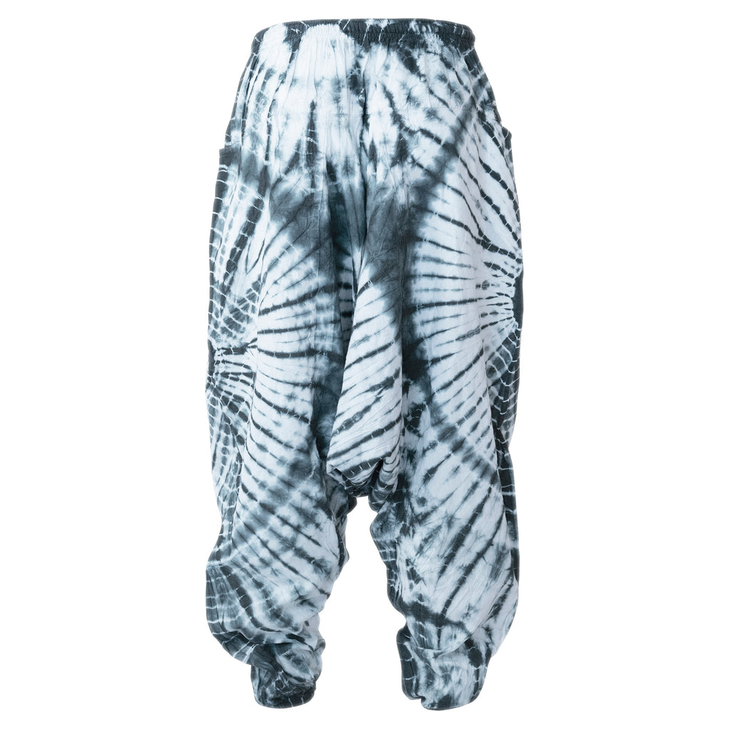 Qi Turquoise Tie Dye Harem Pants - ACES WILDER