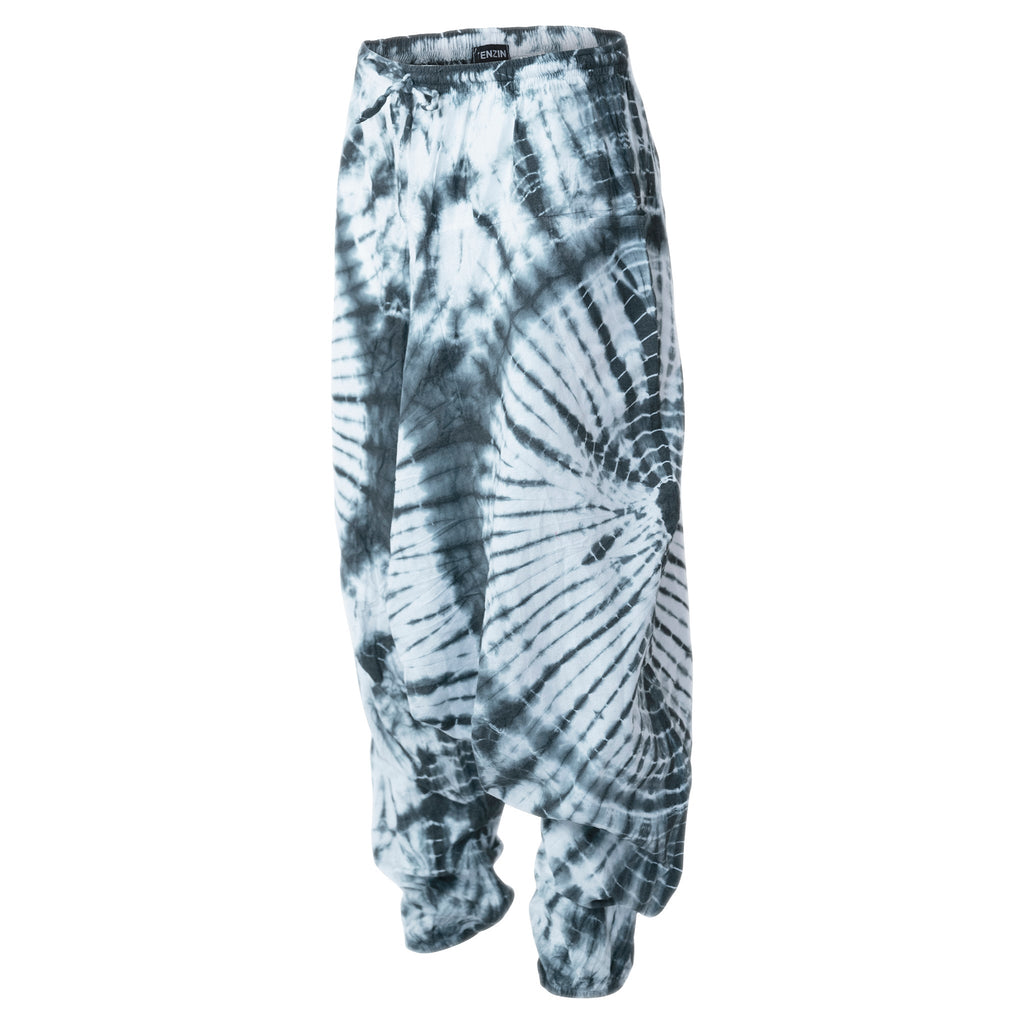 Qi Turquoise Tie Dye Harem Pants - ACES WILDER