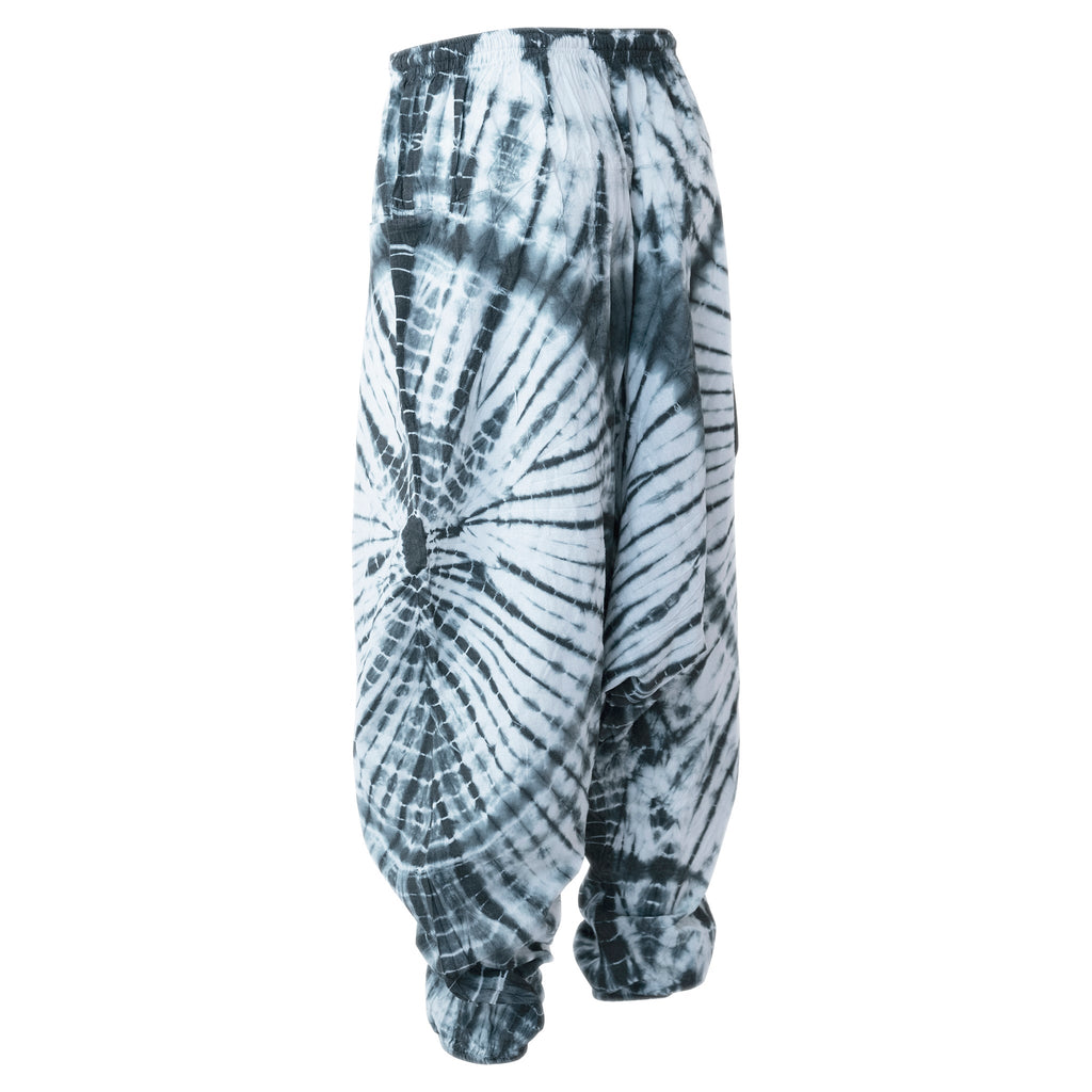 Qi Turquoise Tie Dye Harem Pants - ACES WILDER