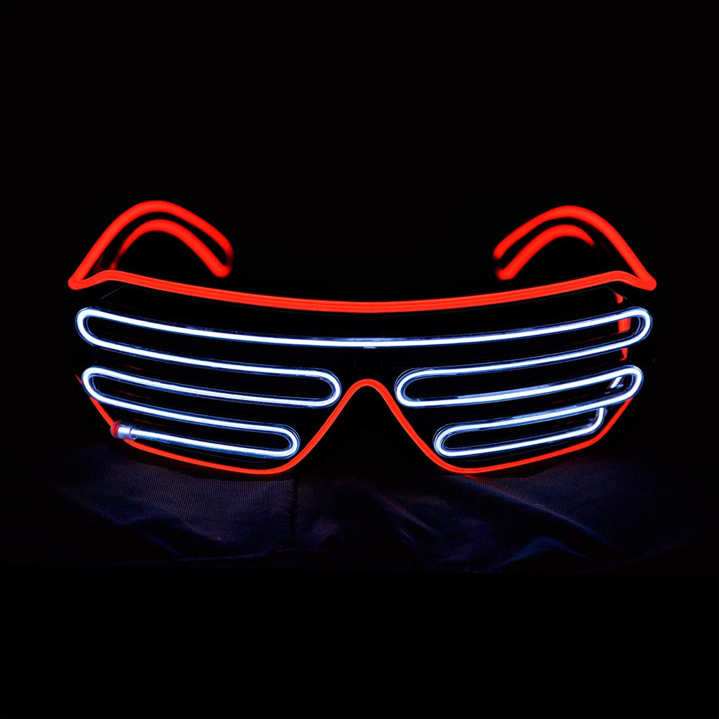 Red LED Light Up Aviators - Aces Wilder