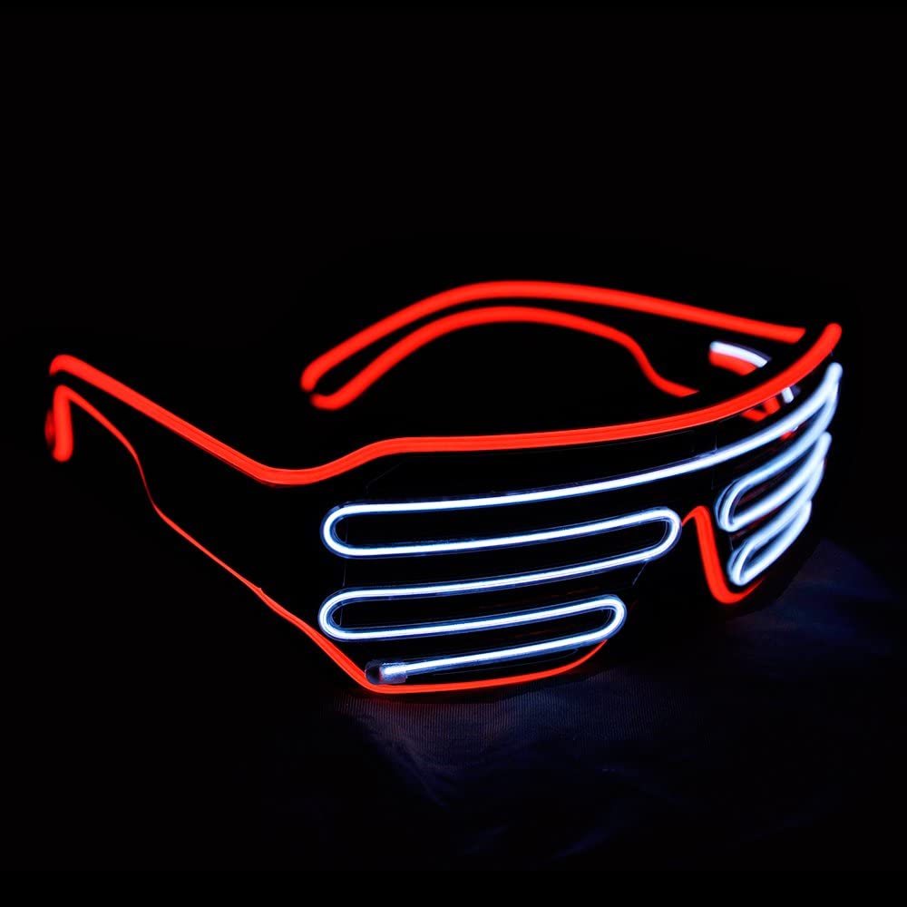 Red LED Light Up Aviators - Aces Wilder