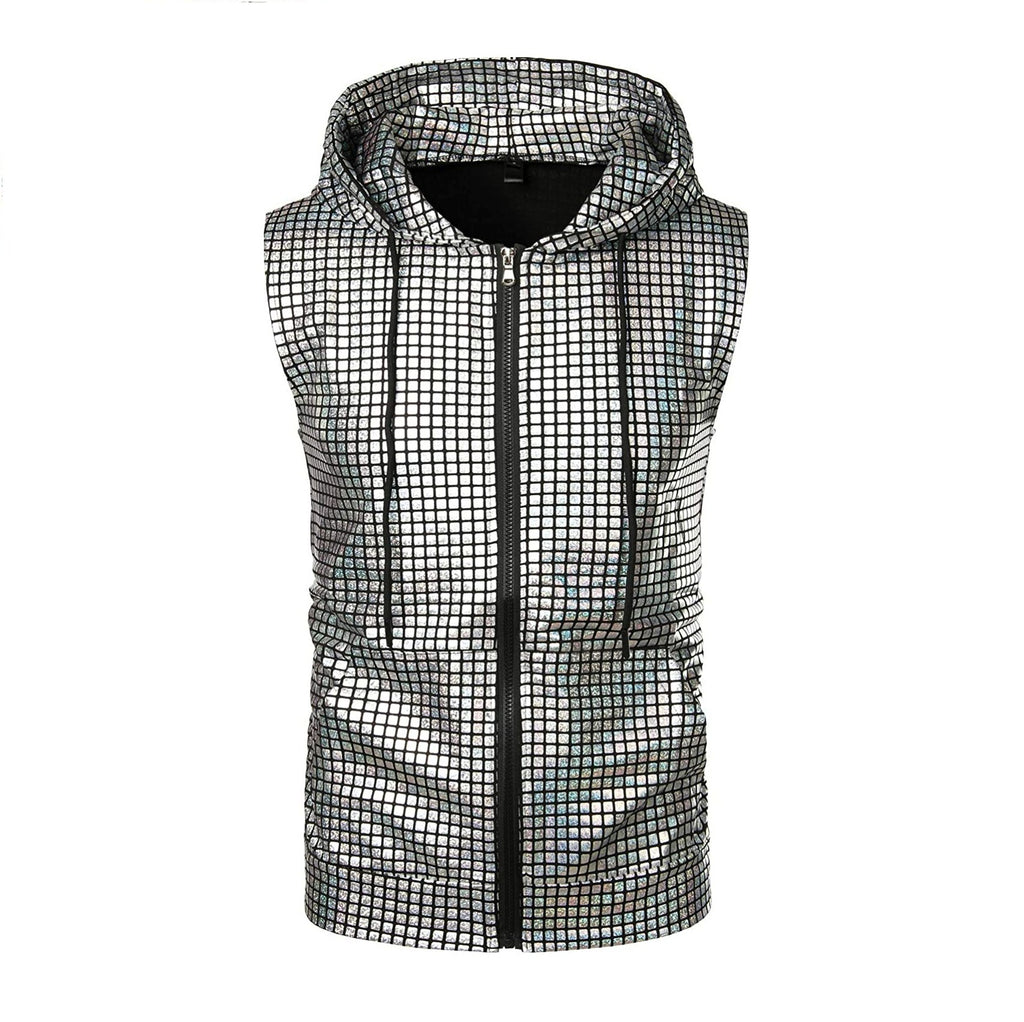 Silver Disco Vest - Aces Wilder