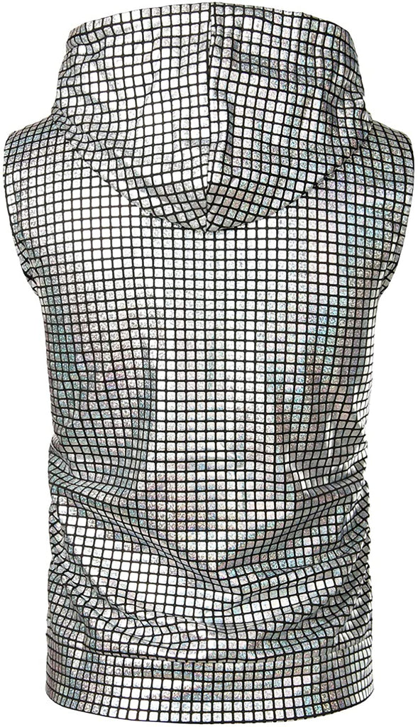 Silver Disco Vest - Aces Wilder