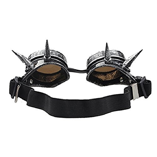 Silver Spiked Goggles - Aces Wilder