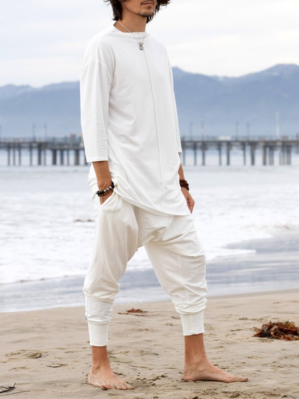 Simian White Wander Pants - ACES WILDER