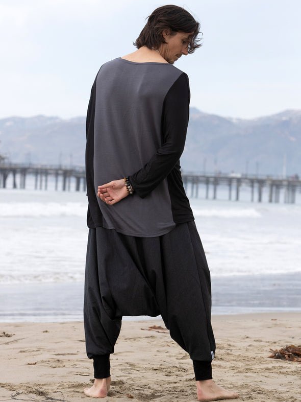 Teruhn Black and Gray Tunic Shirt - ACES WILDER