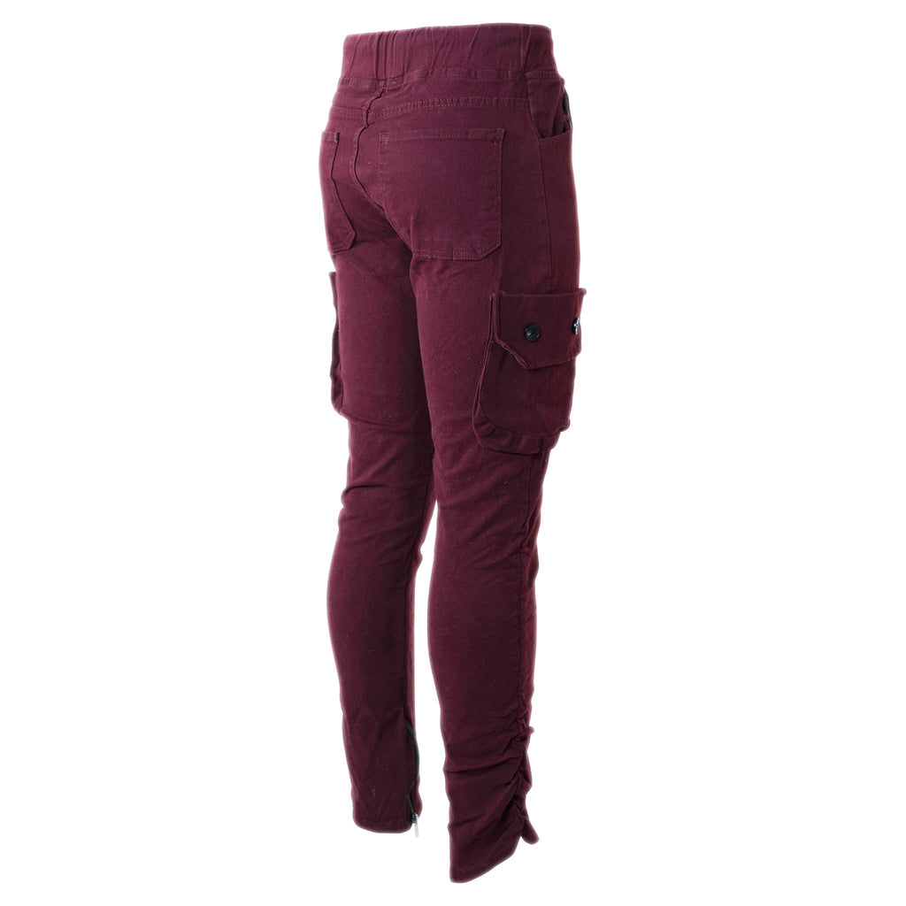 Travis Red Cargo Joggers - ACES WILDER