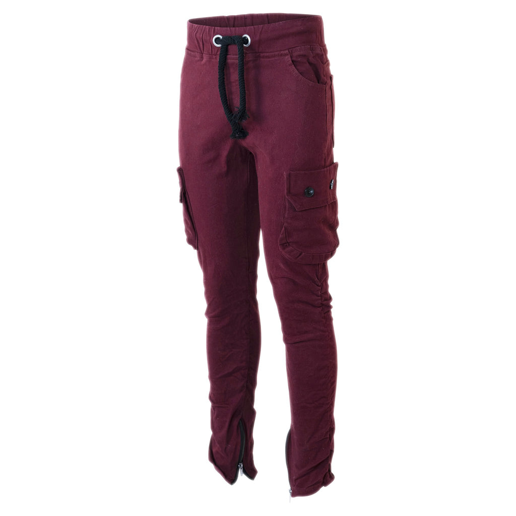 Travis Red Cargo Joggers - ACES WILDER