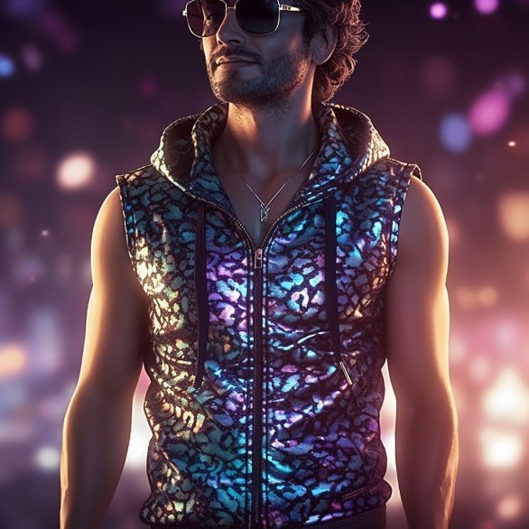 Trey Duo Chrome Hooded Vest