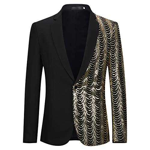 Vegas Asymmetrical Scalloped Sequin Blazer - Aces Wilder