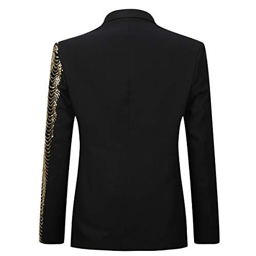 Vegas Asymmetrical Scalloped Sequin Blazer - Aces Wilder