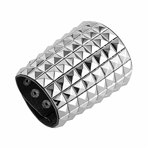 Xenon Silver Stud Arm Bracer Set - ACES WILDER